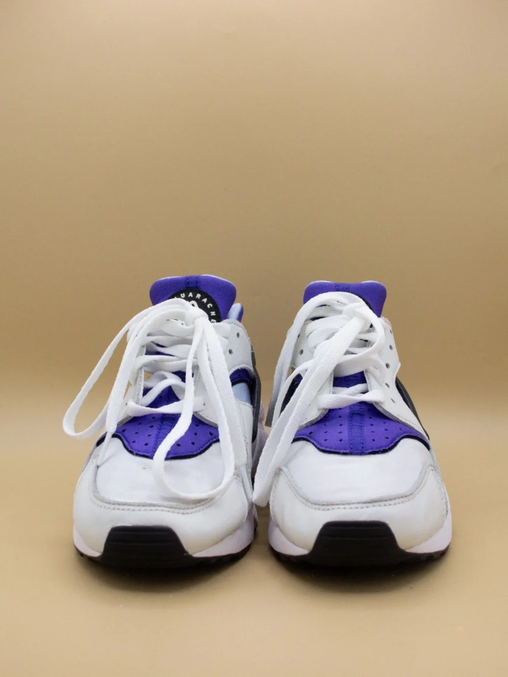 Nike Air Huarache Aluminum White Blue Athletic Shoes DH4439-100 Women's Size 8.5